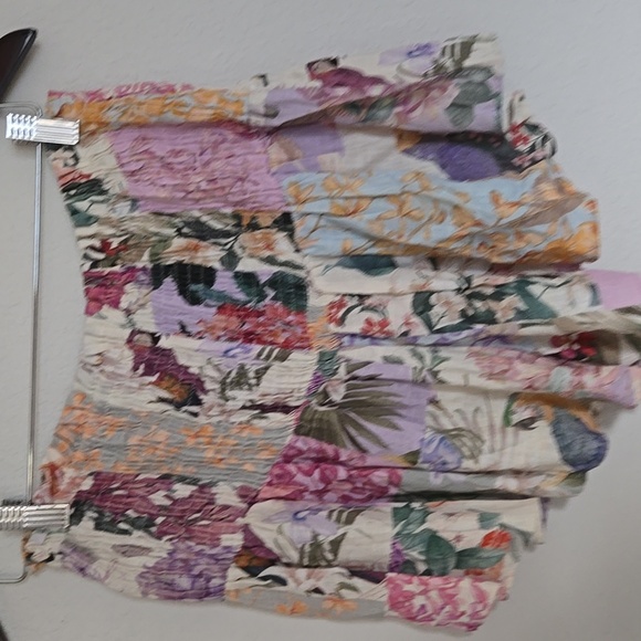 Women’s Zara Floral Mix Print High Rise Flowy Cottagecore Bohemian Short Small - Picture 4 of 13